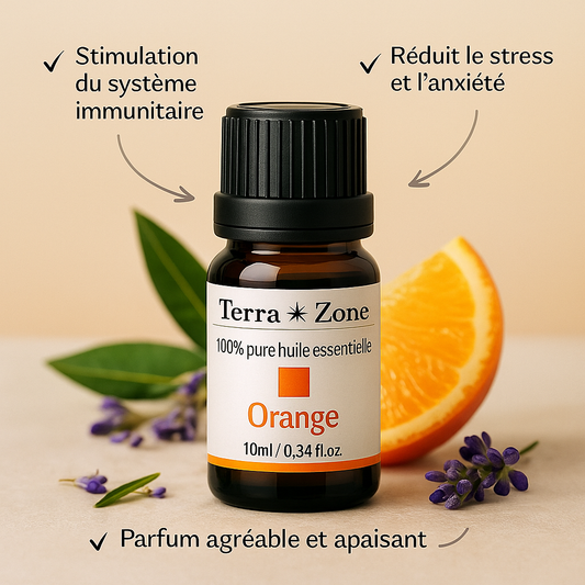 Huile Orange Douce – Relaxante, favorise un sommeil paisible