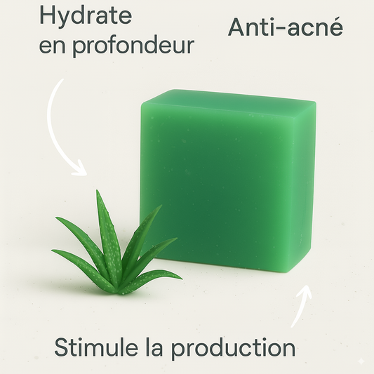 Savon Aloé Vera — Régénère, hydrate et lisse la peau au quotidien