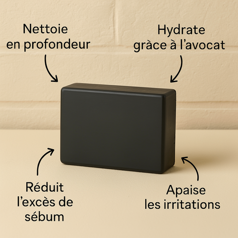 Savon Noir à l’Avocat — Nourrit et assouplit la peau