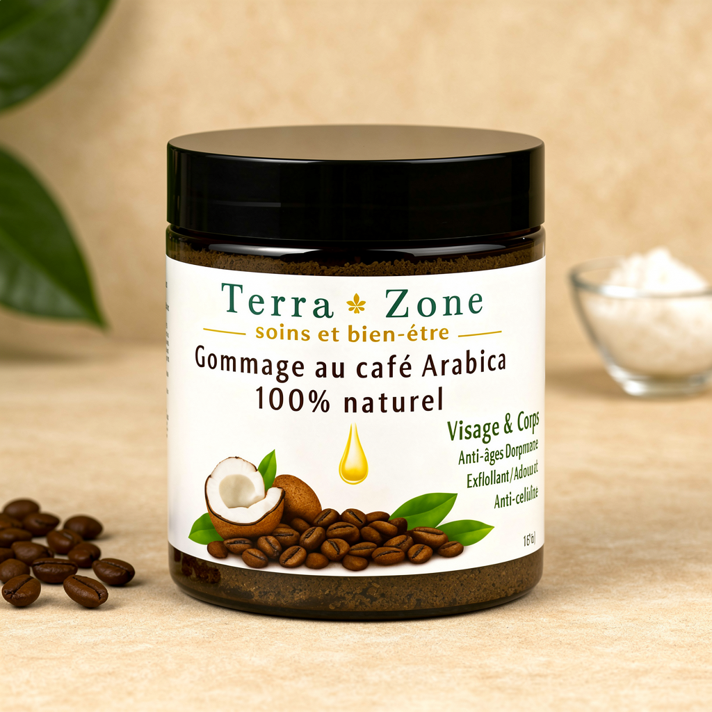 Gommage Café – Exfolie, purifie et révèle l’éclat de la peau