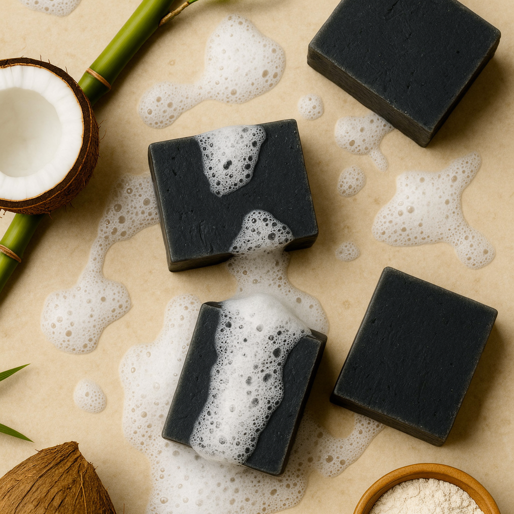 Savon Charbon de Bambou — Détoxifie et révèle un teint éclatant
