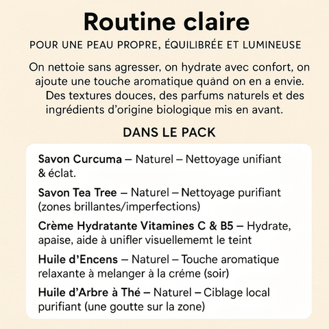 Pack Pureté Radieuse — Purifie, équilibre et illumine naturellement